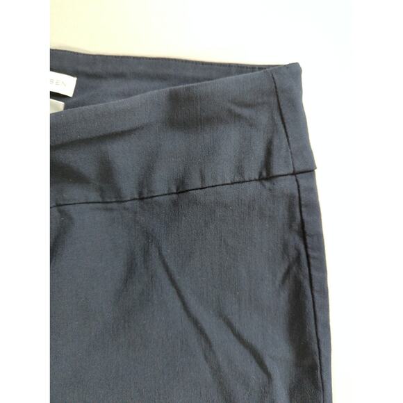 Van Heusen Womens 4 Black Stretch Dress Pants Ankle Slit Trim Career Work - Picture 5 of 13